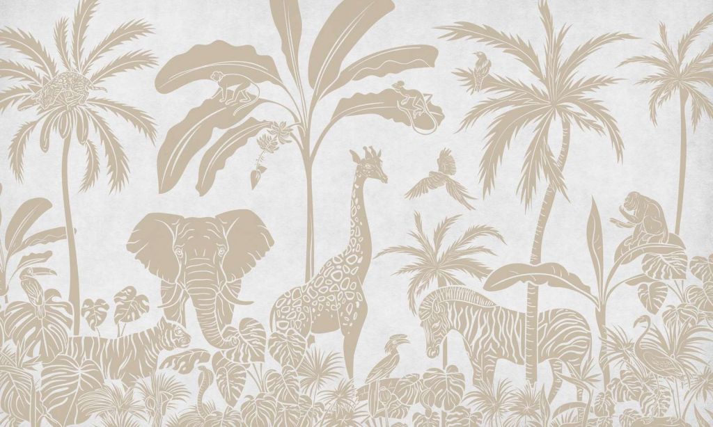 Kikki Belle - Monochrome Jungle - White Vintage