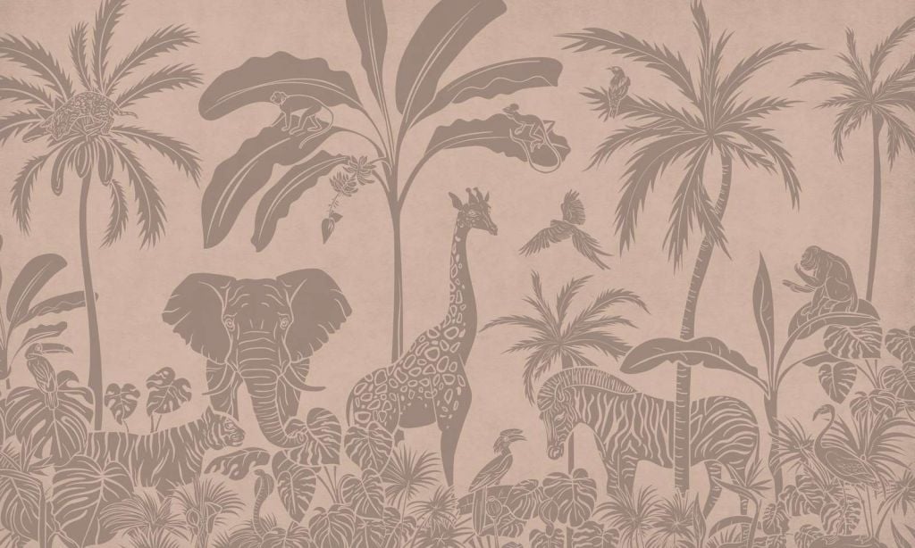 Kikki Belle - Monochrome Jungle - Pink Vintage