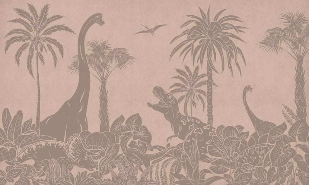 Kikki Belle - Monochrome Dino - Pink Vintage