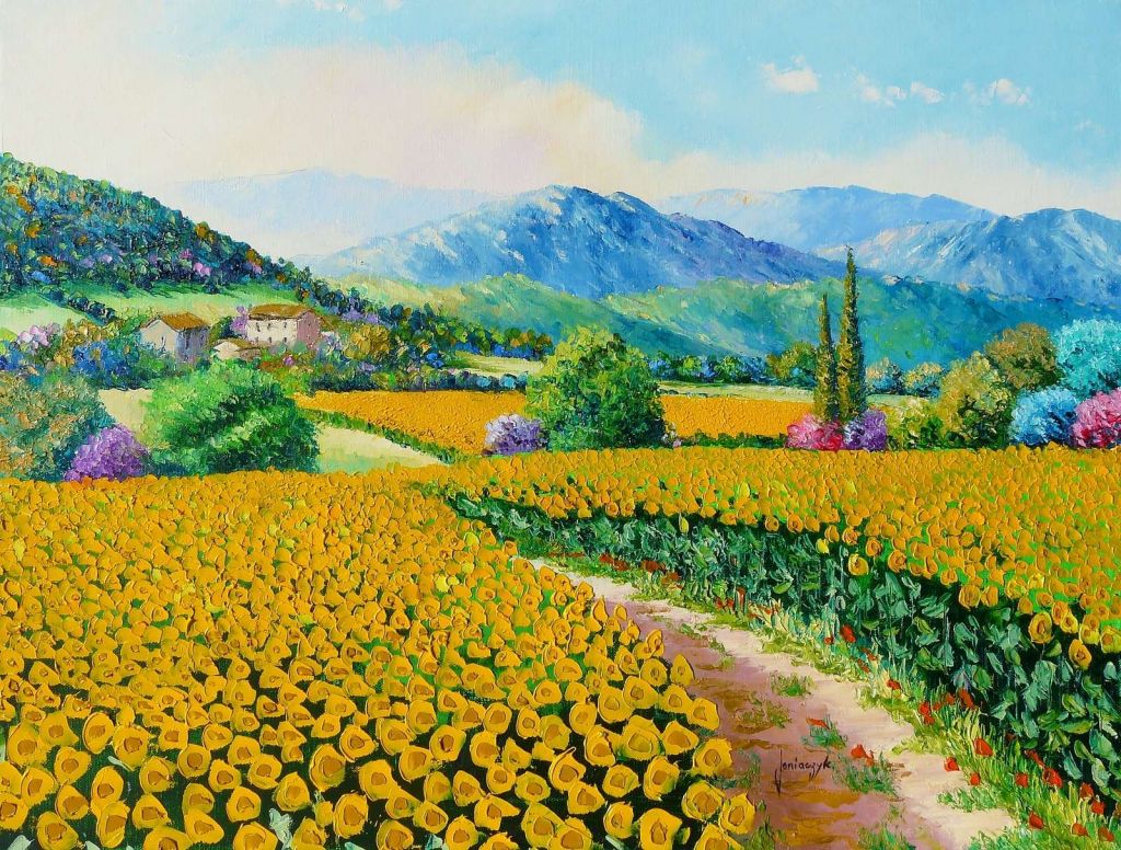 Sunflowers in the valley