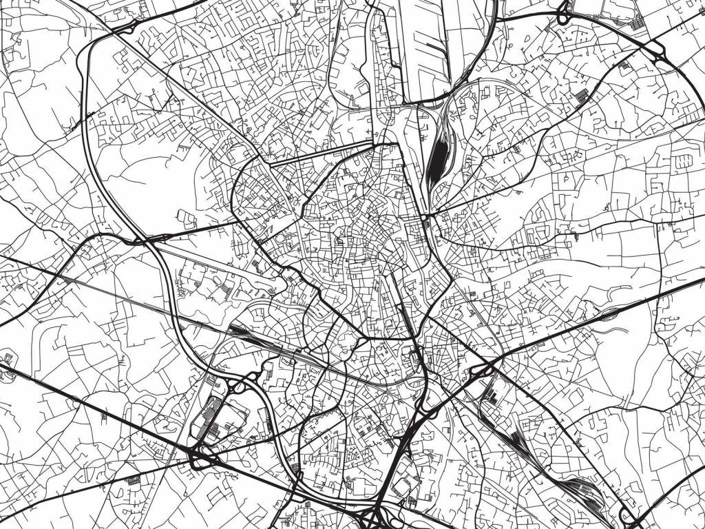 Plattegrond van Gent