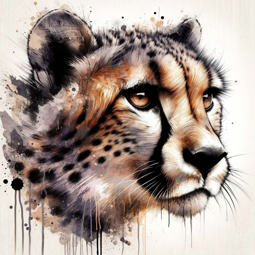 Watercolor Cheetah