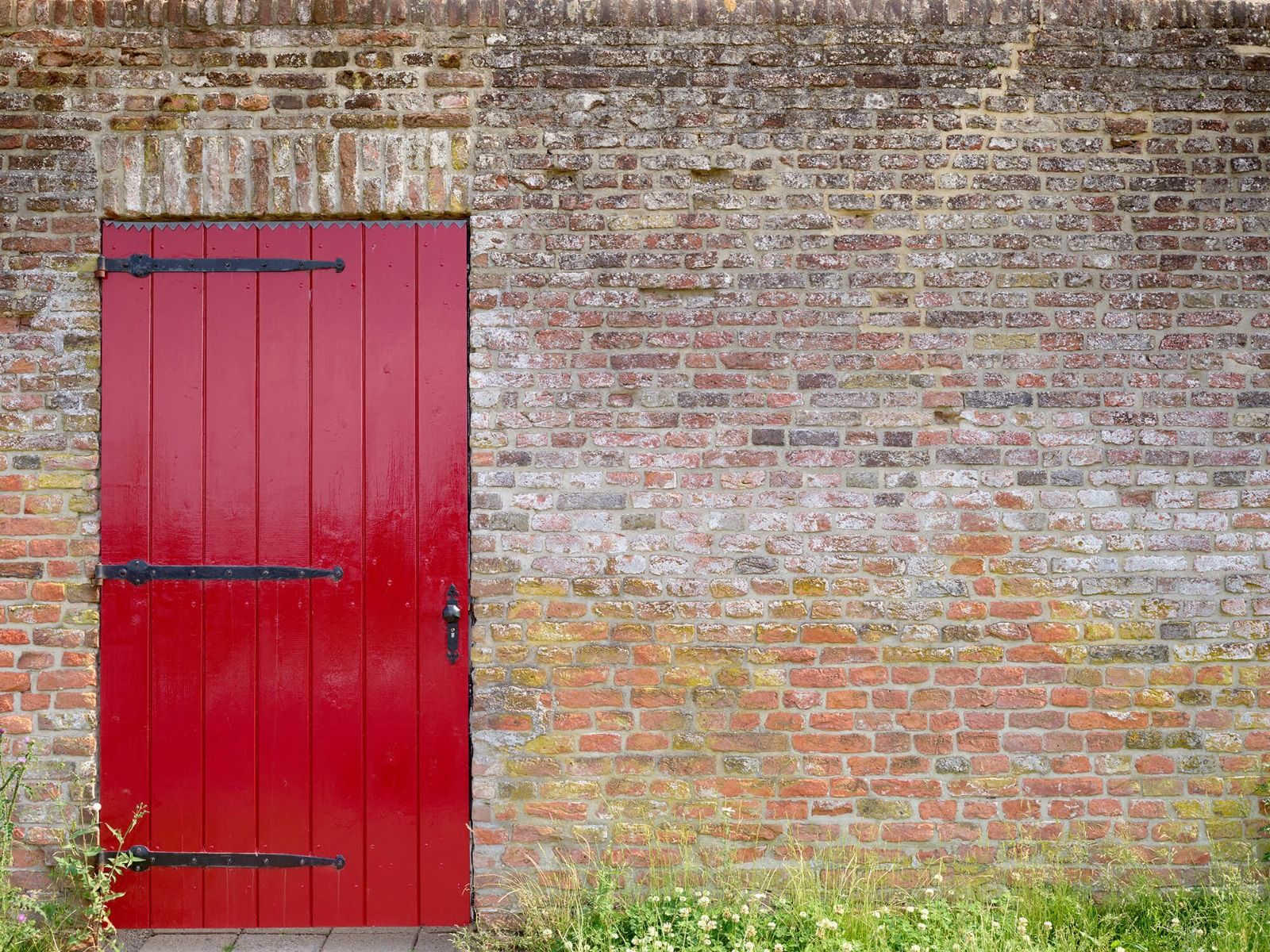 Rode deur - Wallexclusive Fotobehang