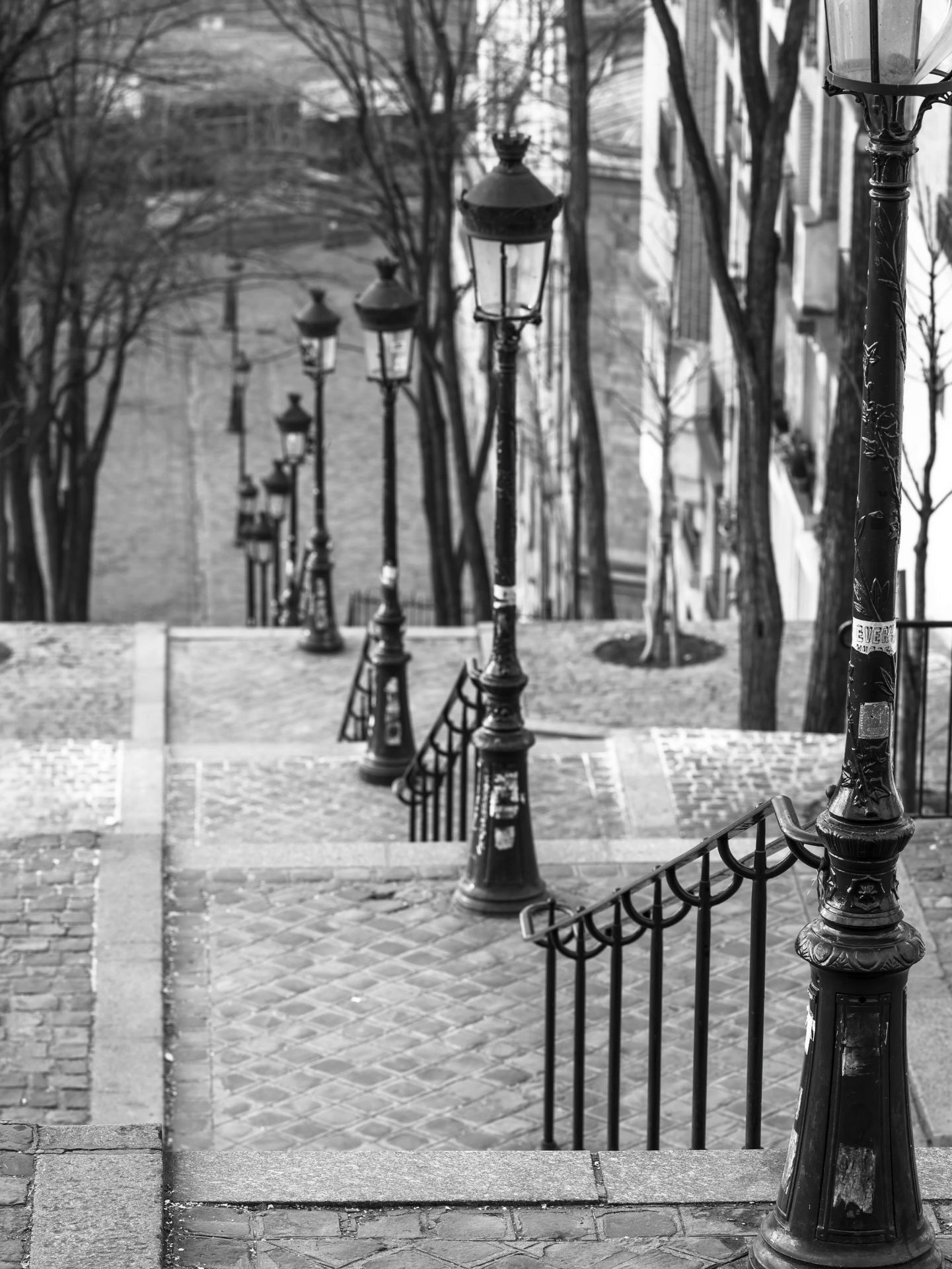 karbonade Symptomen Dreigend Behang van beroemde trap in Montmartre Parijs bij - Fotobehang - Fotobehang